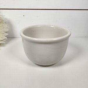 Vintage 1951 Sterling Vitrified China Shaving Bowl- White Restaurant Ware